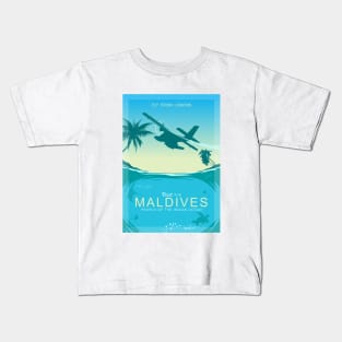 Visit The Maldives Kids T-Shirt